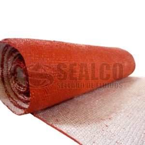 3105 Tela de fibra de vidrio siliconada roja